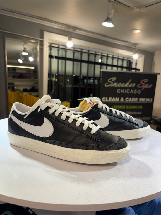 Nike Other - Nike Blazer low black white size 11